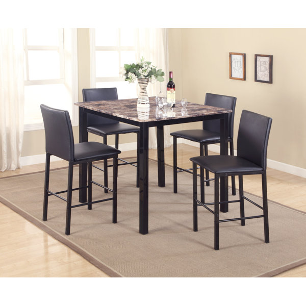 Noyes 5 Piece Counter Height Dining Set By Red Barrel Studio Cheap