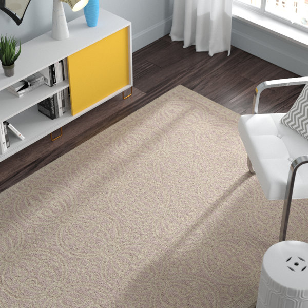 Charlenne Hand-Tufted Light Pink/Ivory Area Rug by Zipcode Design