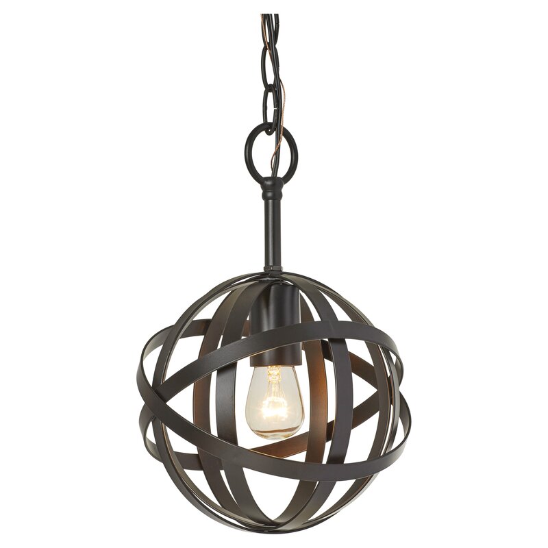 Mercury Row Leon 1-Light Globe Mini Pendant & Reviews ...