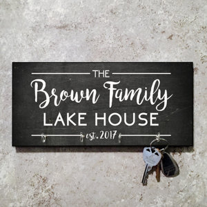Personalized Lake House Key Hooks