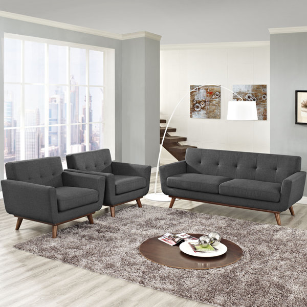 Saginaw 3 Piece Living Room Set By Corrigan Studio Wonderful