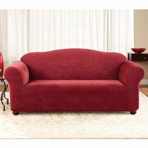Stretch Pique Box Cushion Loveseat Slipcover By Sure Fit