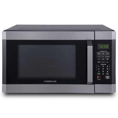 Farberware 21.77'' 1.6 cu ft. 1100 - Watt Smart Countertop Microwave with Sensor Cooking Farberware