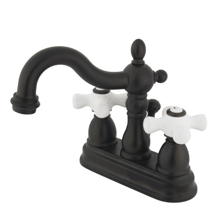 Heritage Centerset Bathroom Faucet with Double Por
