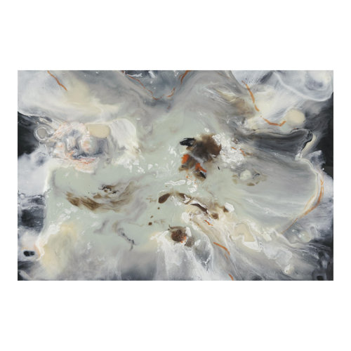 Tide with Flotsam IV 2.55m x 3.84m Textured Matt Peel & Stick Wall Mural East Urban Home