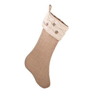 Ruffle Design Jute Stocking