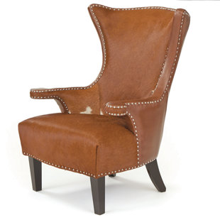 Review Premium Wing back Chair by Loon Peak