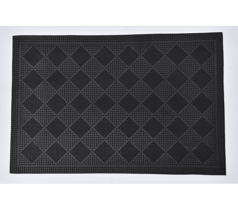 Evideco Revers En Caoutchouc De Damier De 24 Po X 16 Po Tapis Pour Porte D Exterieur Et Commentaires Wayfair Ca