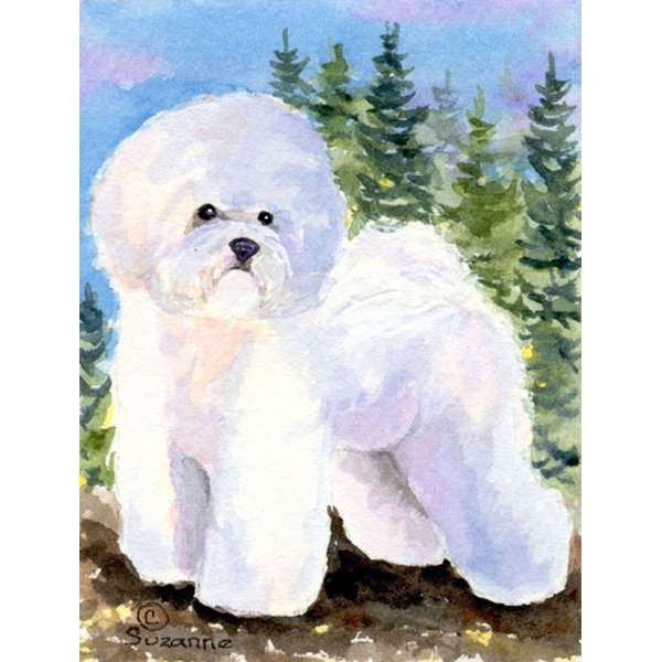 Caroline S Treasures Bichon Frise 2 Sided Polyester 40 X 28 In