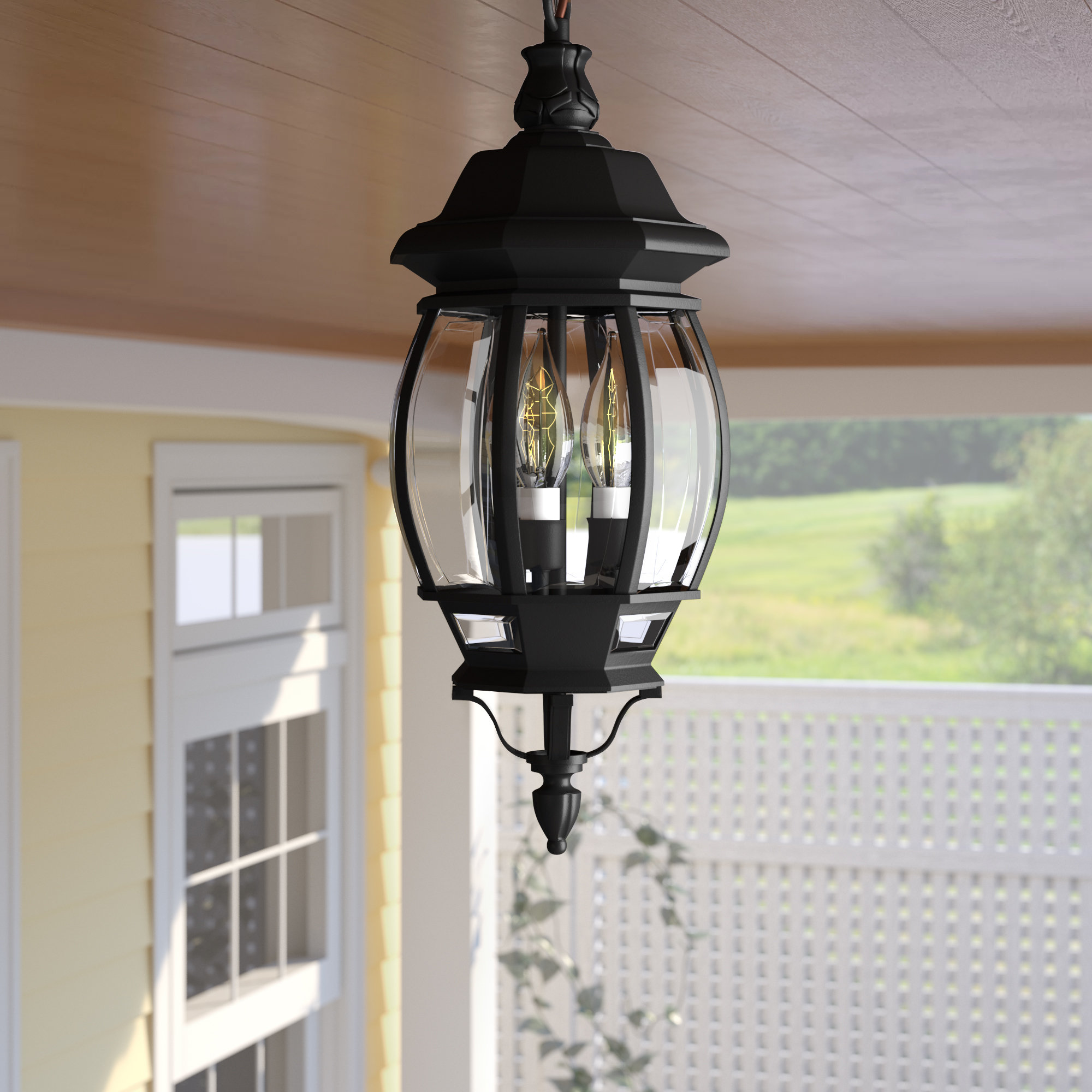 Gillian 3 Light Outdoor Hanging Lantern