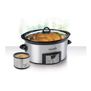 6 Qt. Countdown Digital Slow Cooker with Little Dipperu00ae Warmer