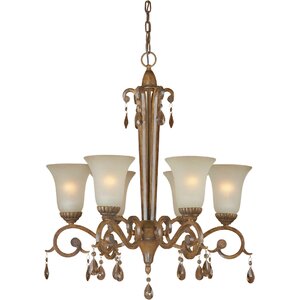 6-Light Shaded Chandelier