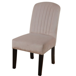 Review Iacovelli Channel Back Upholstered Dining Chair by Charlton Home