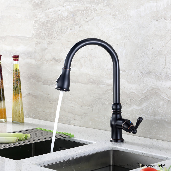 Luxier Pull Down Single Handle Kitchen Faucet Reviews Wayfair Ca