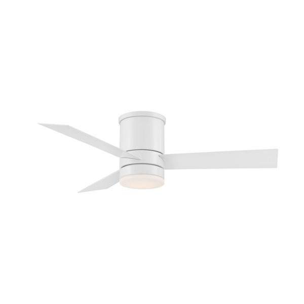 Modern Forms 44 Axis 3 Blade Outdoor Led Smart Flush Mount Ceiling Fan With Remote Control And Light Kit Included Reviews Perigold