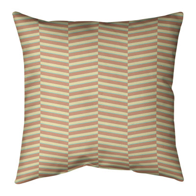 Fractured Stripes Floor Pillow Brayden Studio® Size: 36