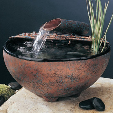Ceramic Nature Bowl Tabletop Fountain Ceramic Nature Bowl Tabletop Fountain