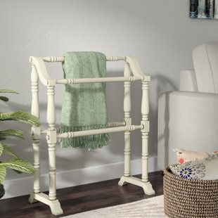 Wooden Quilt Rack Wayfair Cottage White Wood Quilt Rack