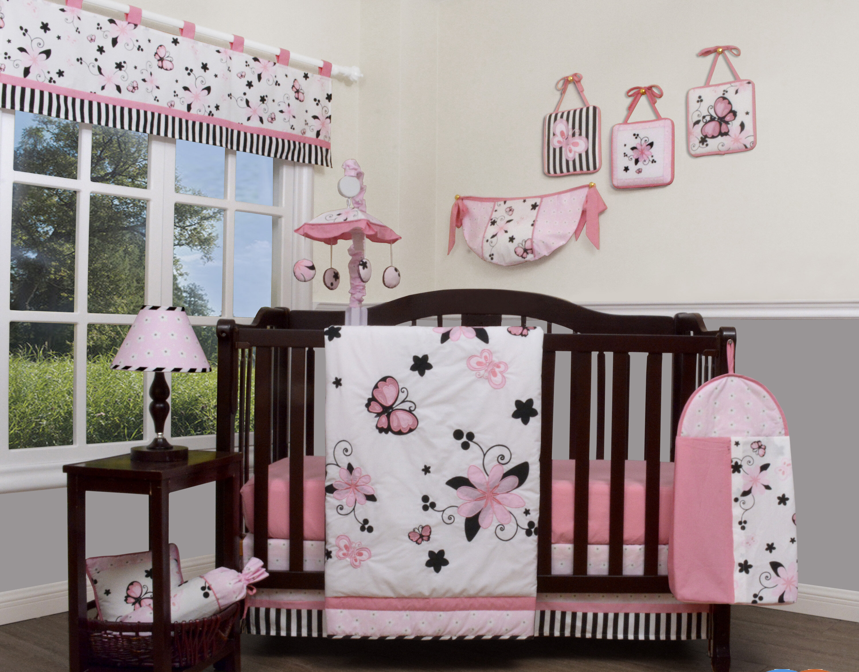 Geenny New Butterfly 12 Piece Crib Bedding Set Reviews Wayfair