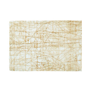Set of 2 Kiyasa Handmade Faux Leather Rectangular Placemat White