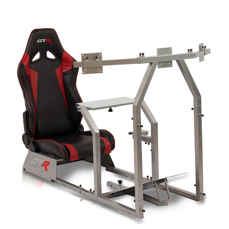 Gtr Simulator Triple Or Single Monitor Stand Floor Game Chair Reviews Wayfair