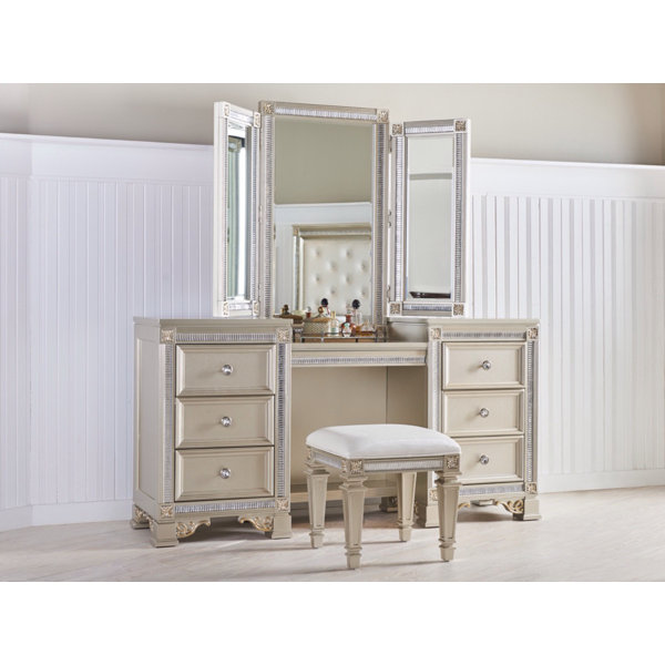 Macedo Vanity With Mirror By Rosdorf Park Fresh