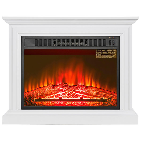 Wooden Mantel Electric Fireplace by AKDY