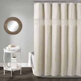 Washed Linen Shower Curtain Wayfair