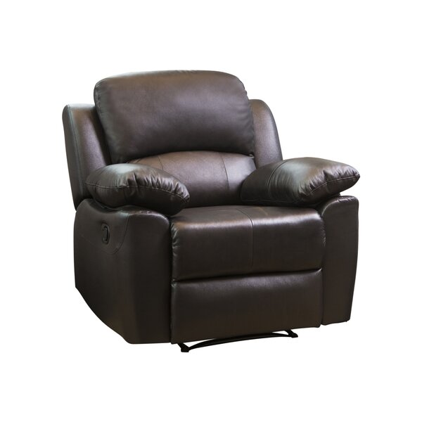 Veazey Leather Manual Recliner By Darby Home Co