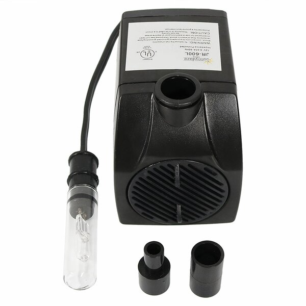 Electric Water Fountain Pump with Finger Light by Wildon Home ®
