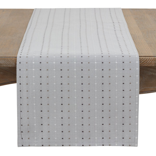 Queensbury Box Stitched Table Runner by Winston Porter