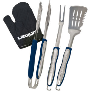3-Piece Grilling Tool Set with Grill Glove