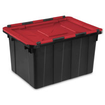 black plastic tote