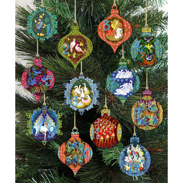 12 Days Of Christmas Ornament Set