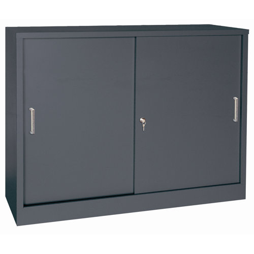 Sandusky Sliding 2 Door Storage Cabinet Reviews Wayfair