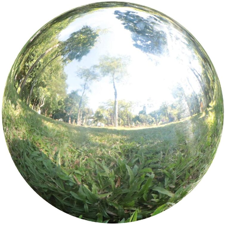 Stainless Steel Sphere Mirror Gazing Globe Ball Outdoor Decor Garden Ornament 