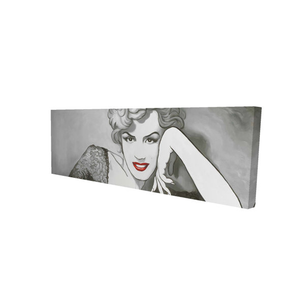 Winston Porter Vintage Style Marilyn Monroe Wrapped Canvas