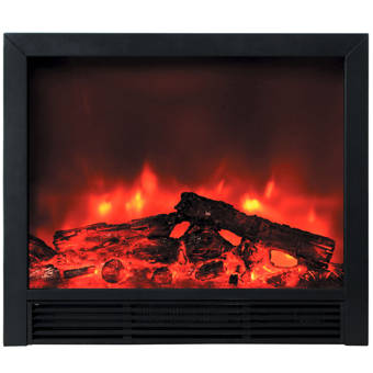 Z Line Designs Flat Log Electric Fireplace Insert Wayfair Ca