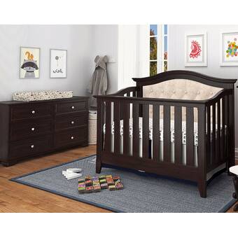 Evolur Aurora Convertible Standard 3 Piece Nursery Furniture Set