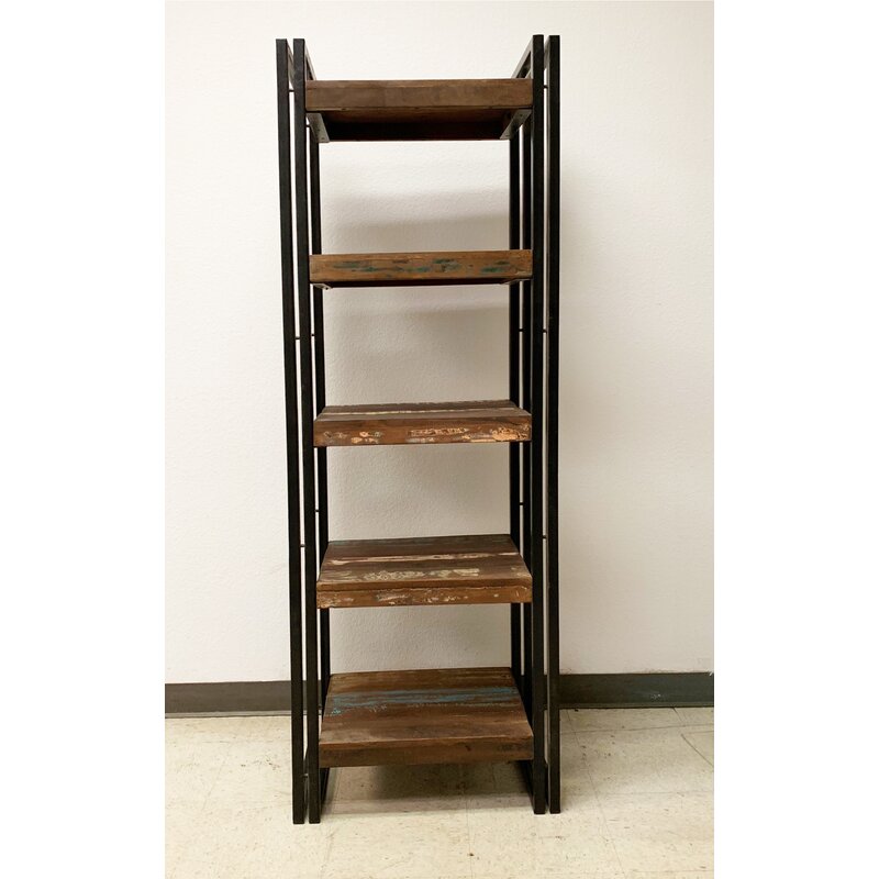 17 Stories Adriel 71 H X 23 75 W Old Reclaimed Wood Shelving