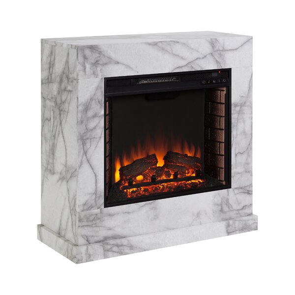 Dendale Faux Marble Electric Fireplace Stove By Latitude Run