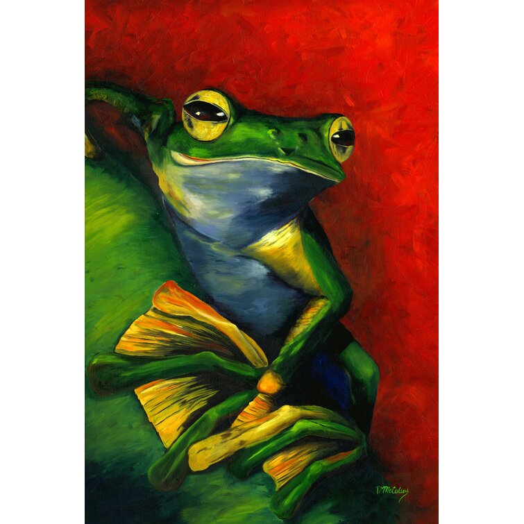 Toland Home Garden 1010210 Tranquil Tree Frog 28 x 40 Inch Decorative House Flag-28 x 40