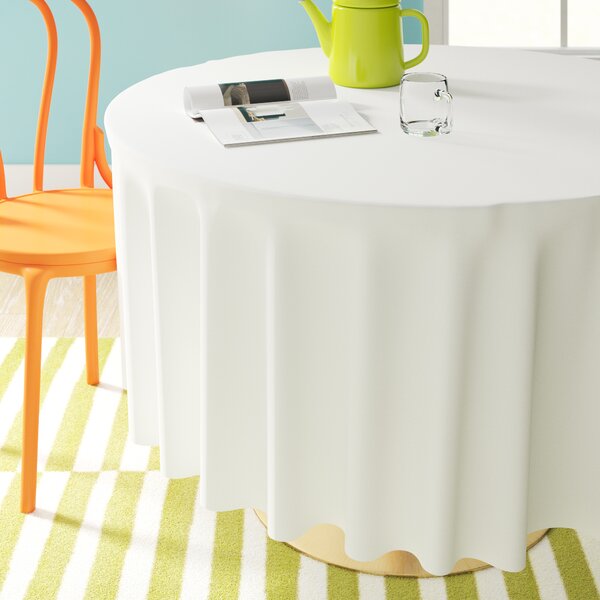 Carnation Home Fashions DFLN-F48RD/SU Sunflowers Round Fitted Vinyl Tablecloth 48 Yellow 