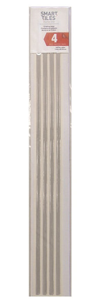 Smart Edge 0.27 x 18 Peel & Stick Finishing Trim in Silver by Smart Tiles