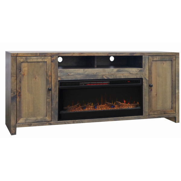 Lyla 84 TV Stand Electric Fireplace by Loon Peak
