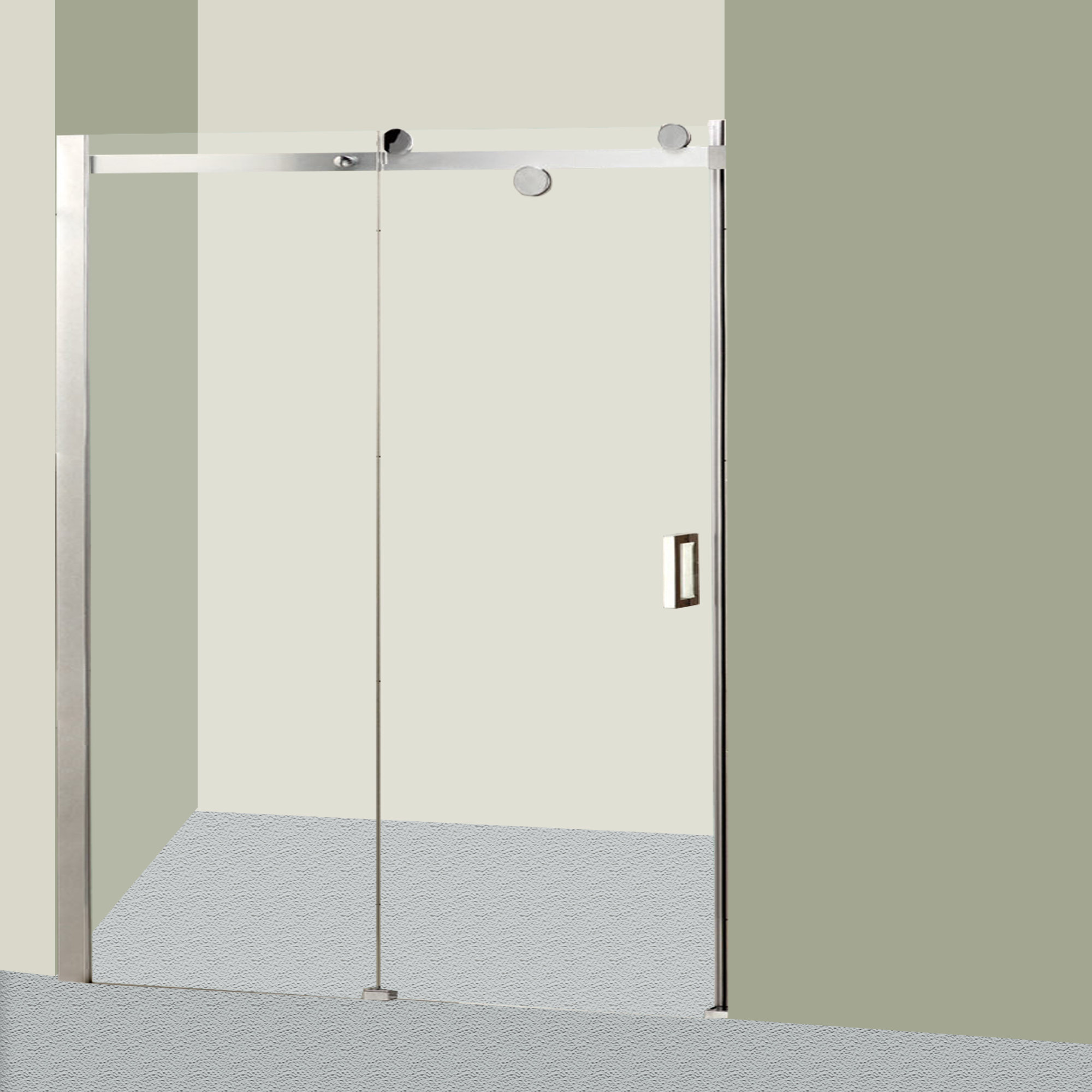Gl 48 X 72 Single Sliding Frameless Shower Door Gl 48 X 72 Single Sliding Frameless Shower Door