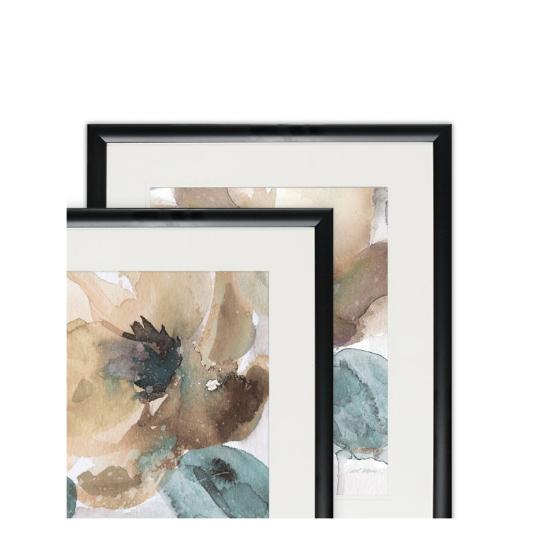 Andover Mills™ Watercolor Poppy - 2 Piece Picture Frame Graphic Art Set & Reviews | Wayfair