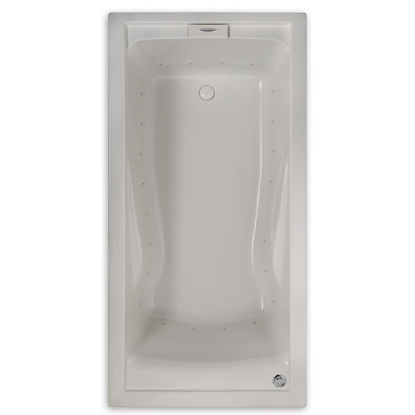 Evolution 74.75 x 38.5 Everclean Air Bathtub by American Standard