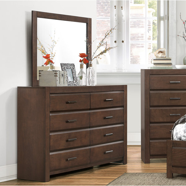 Best Choices Mccarver 8 Drawer Dresser With Mirror By Red Barrel Studio Great Reviews