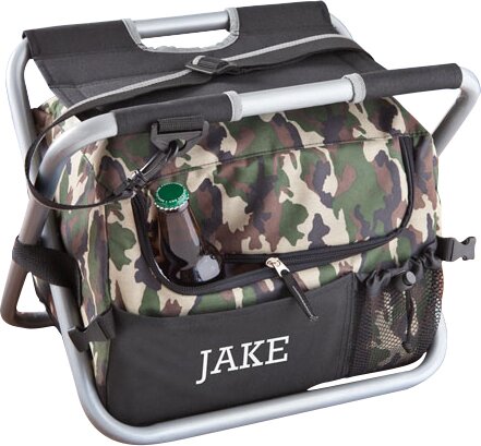 12 Can Personalized Gift Deluxe Camouflage Sit and Sip Cooler by JDS Personalized Gifts